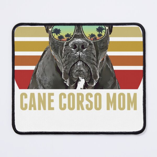 Item preview, Cane Corso Best Dog Mom Ever Retro Sunset Beach Vibe Pullover Hoodie designed and sold by ingteusc.