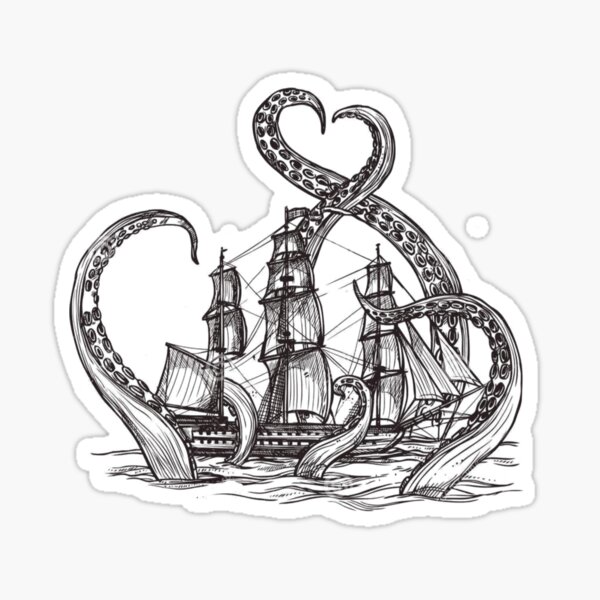 Pirate Ship Stickers for Sale, Free US Shipping