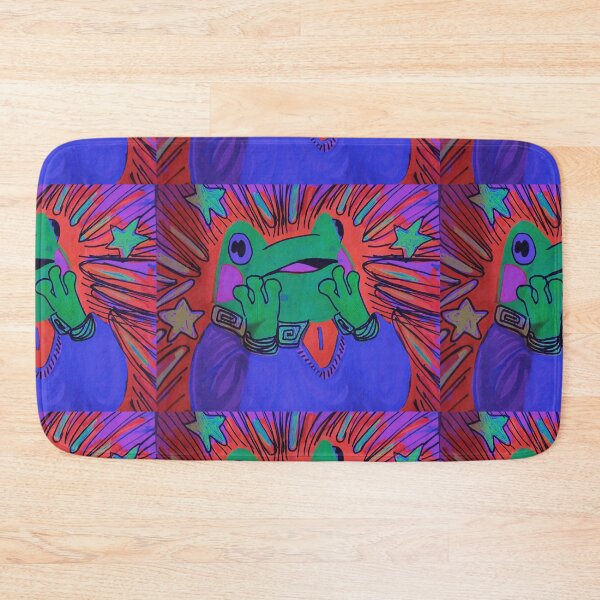 Item preview, psychedelic shocked frog designed and sold by Hannah  Keaton.
