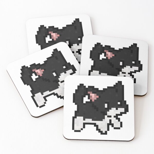 Aperçu de l'œuvre Pixel Norman le chat du refuge créée et vendue par LittleWormTrading.