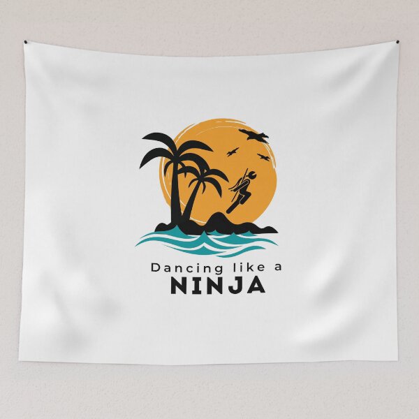 Item preview, Dancing like a Ninja designed and sold by fhodgson.