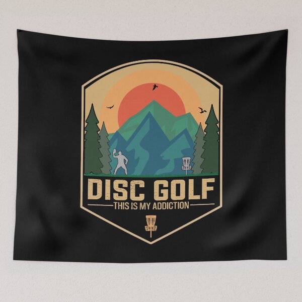 Artikelvorschau, Lustige Vintage Disc Golf Distressed Frisbee Golf Sucht entworfen und verkauft von YAHIA-14.