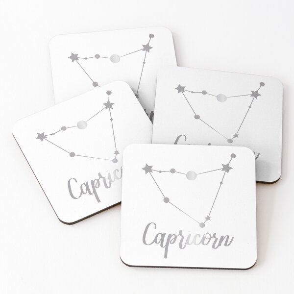 Item preview, Capricorn Zodiac Constellation in Silver designed and sold by Kelly Leung.