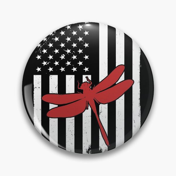 Item preview, Retro Dragonfly American Flag designed and sold by LittleShop79.