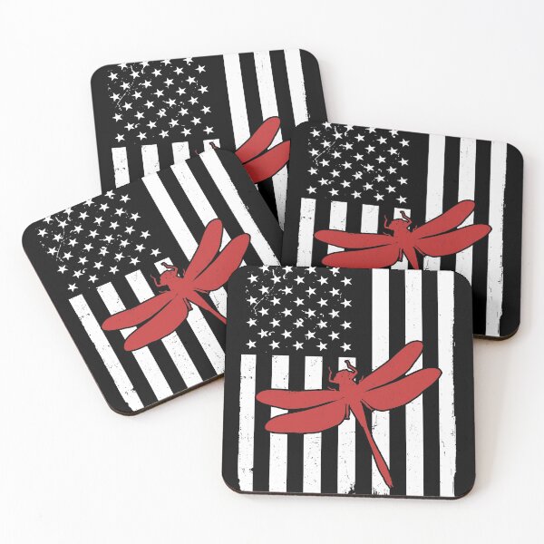 Item preview, Retro Dragonfly American Flag designed and sold by LittleShop79.
