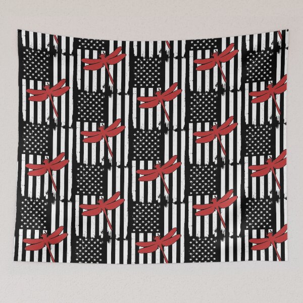 Item preview, Retro Dragonfly American Flag designed and sold by LittleShop79.