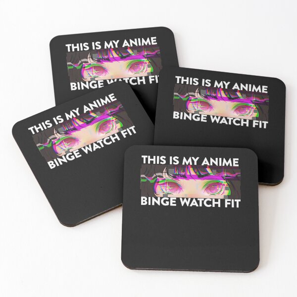 Item preview, Glitch This Is My Anime Binge Watch Fit designed and sold by FalkDania.