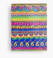Color Borders Galore Metal Print