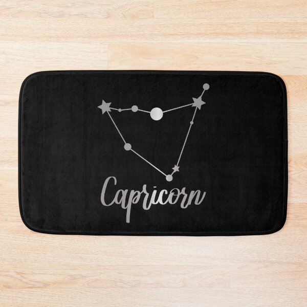 Item preview, Capricorn Zodiac Constellation in Silver - Black designed and sold by Kelly Leung.