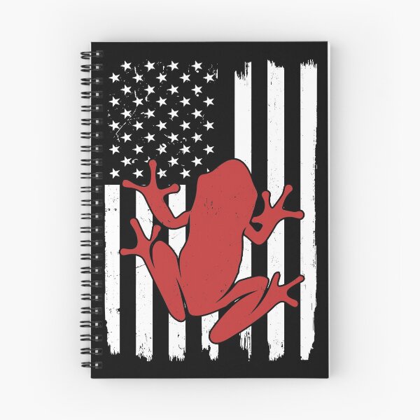 Item preview, Retro Frog American Flag designed and sold by LittleShop79.