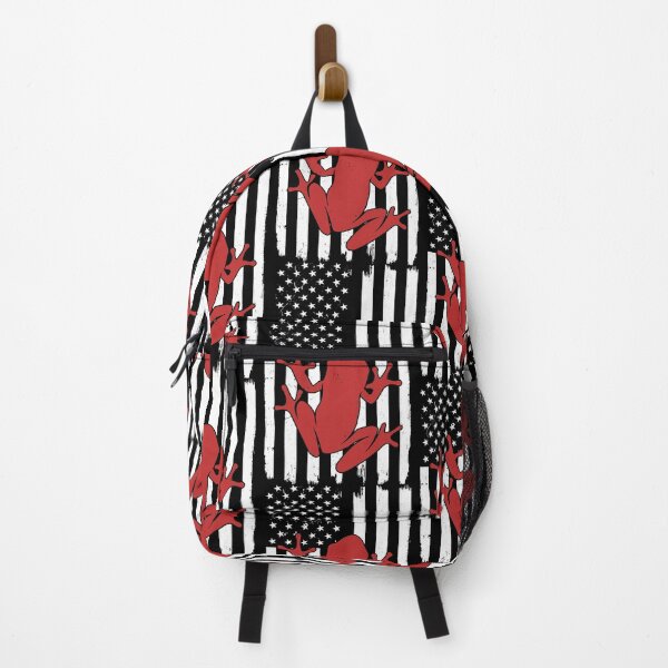 Item preview, Retro Frog American Flag designed and sold by LittleShop79.