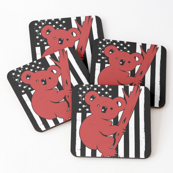 Item preview, Retro Koala American Flag designed and sold by LittleShop79.