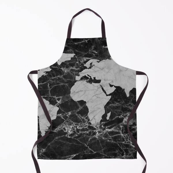 Item preview, Black marble world map  designed and sold by 2MB-.