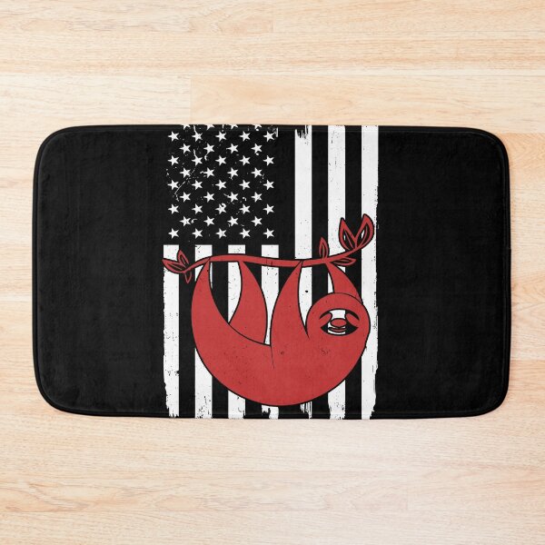 Item preview, Retro Sloth American Flag designed and sold by LittleShop79.
