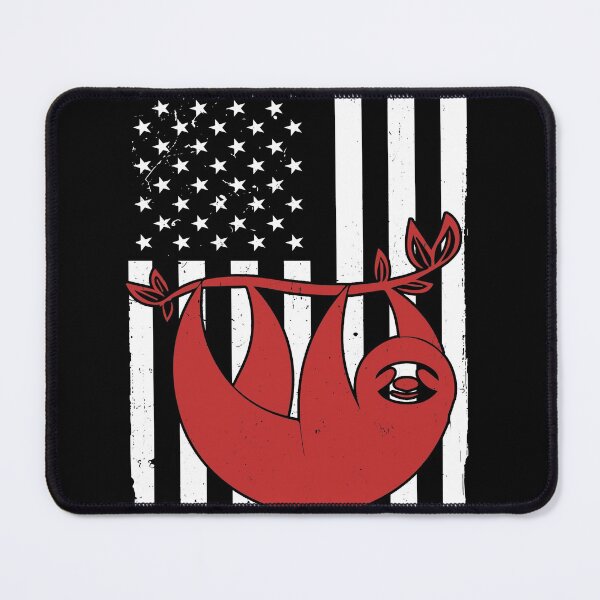 Item preview, Retro Sloth American Flag designed and sold by LittleShop79.