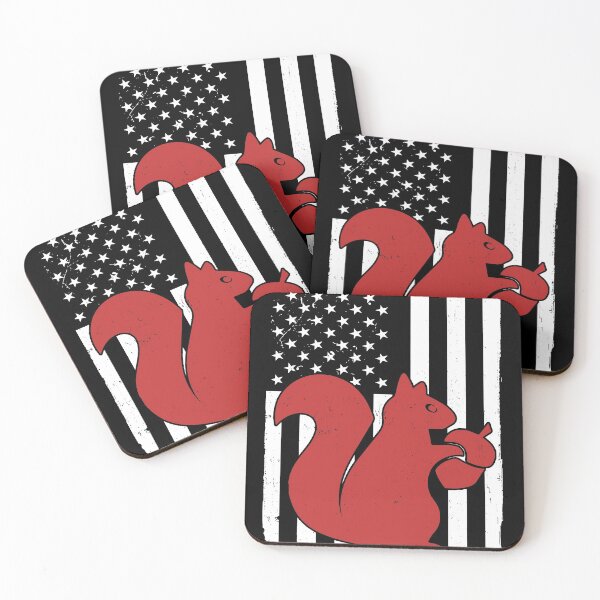 Item preview, Retro Squirrel American Flag designed and sold by LittleShop79.