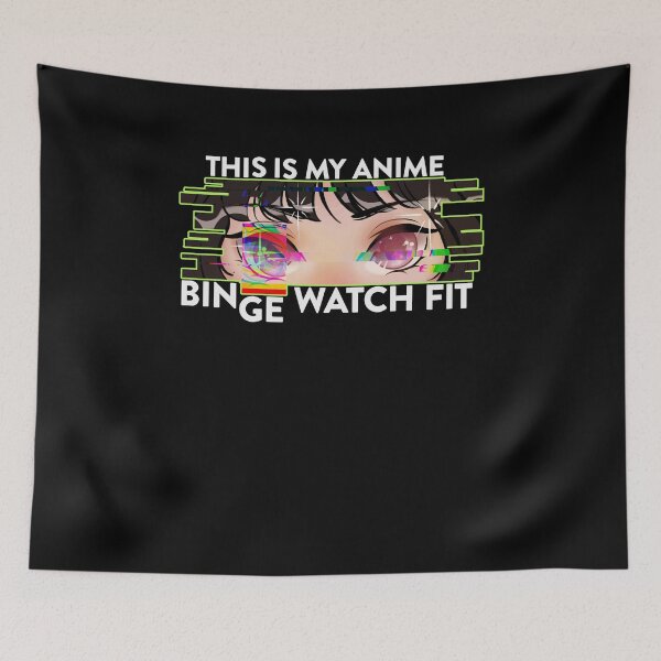 Item preview, Glitch This Is My Anime Binge Watch Fit for Anime Lovers designed and sold by FalkDania.