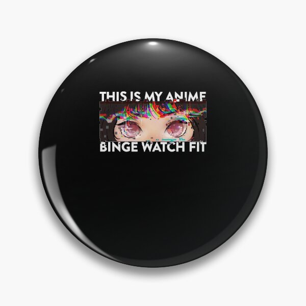 Item preview, This Is My Anime Binge Watch Fit Glitch for Anime Lovers designed and sold by FalkDania.