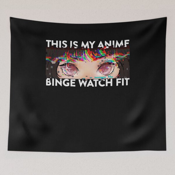 Item preview, This Is My Anime Binge Watch Fit Glitch for Anime Lovers designed and sold by FalkDania.