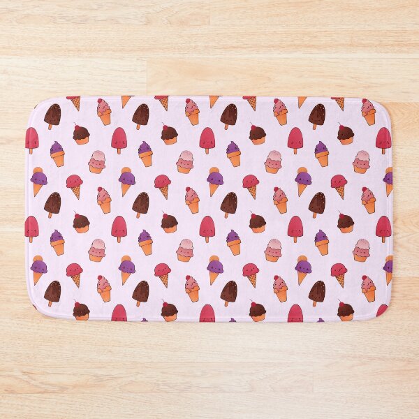 Item preview, Ice cream pattern design medium size pastel pink designed and sold by Bianca Brownish.