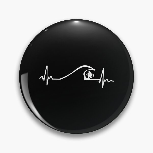 Artikelvorschau, Surfer Surfen Wave Heartbeat T-Shirt Geschenke entworfen und verkauft von DavisBeck.