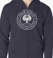 Jaeger Academy Logo in Weiß! Kapuzenjacke