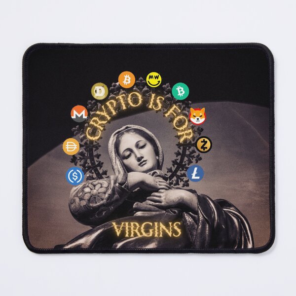 Item preview, Funny Crypto is for Virgins - Extra Virgin Edition designed and sold by GeeKeeTee.