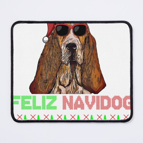 Item preview, Basset Hound Dog Feliz Navidog Funny Christmas Sweatshirt designed and sold by unhdisoz.