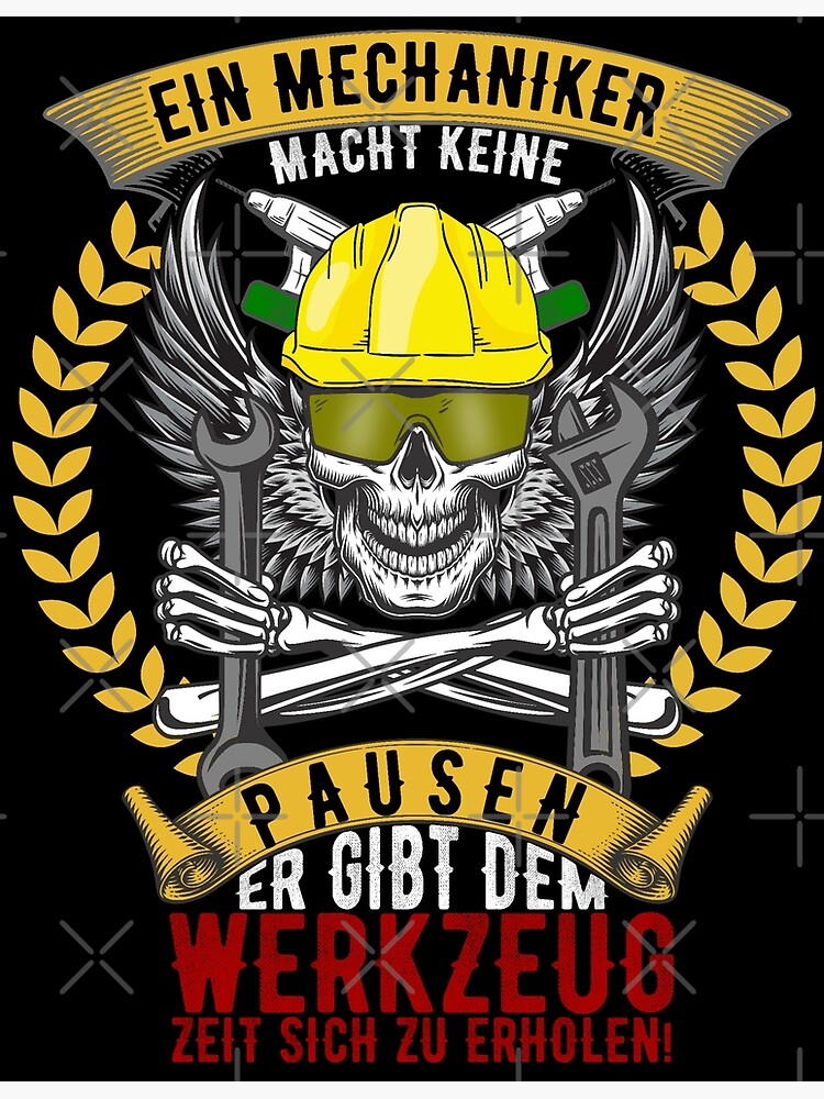 Mechaniker Mechanikerin Werkstatttechniker Geschenkidee Poster for Sale by  DsignTByMason