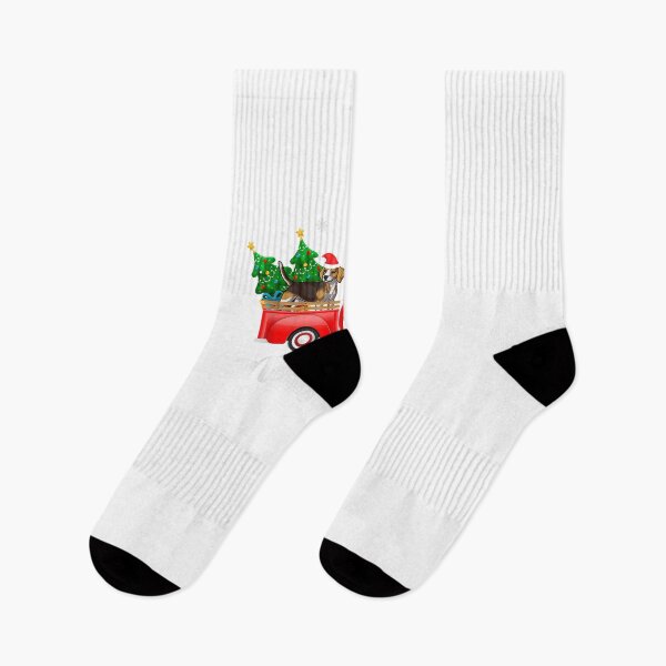 Item preview, Beagle Dog Riding Red Truck Christmas designed and sold by unhdisoz.