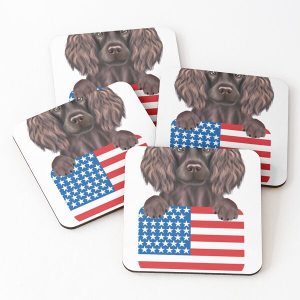 Item preview, America Flag Boykin Spaniel Dog In Pocket Long Sleeve designed and sold by leminhc.