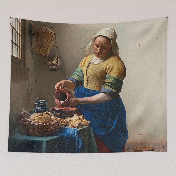 Item preview, The Milkmaid, Johannes Vermeer designed and sold by Art Outlaws.