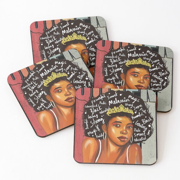 Item preview, Black History Month African Afro Queen Lady Natural Melanin designed and sold by SethFrancis37.