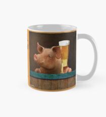 Will Bullas / Becher / Bier ... weil Sie nicht Speck trinken können ... / Humor / Tiere Tasse