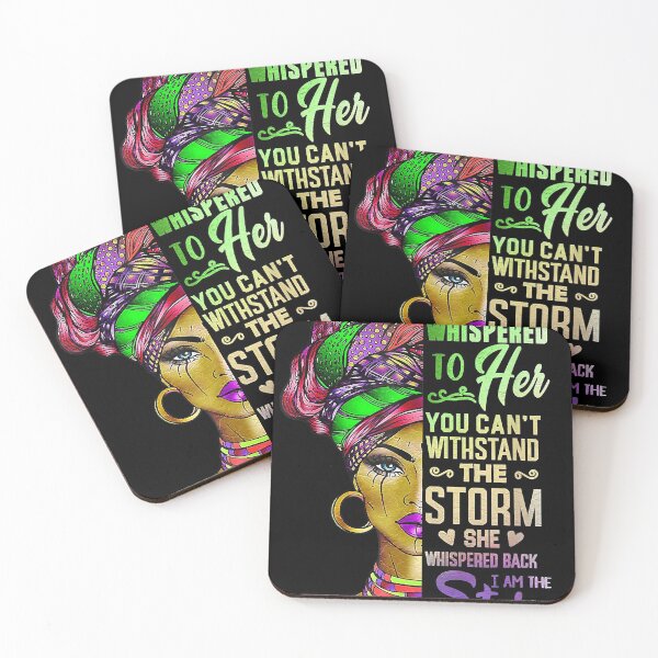 Item preview, Black History Month African Woman Afro I Am The Storm designed and sold by AaronWeedo.