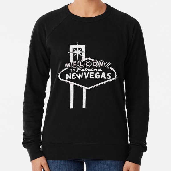 Welcome to New Vegas Fallout New Vegas  White Logo Lightweight Sweatshirt