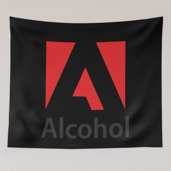 Artikelvorschau, Adobe Alkohol Classic T-Shirt.png entworfen und verkauft von GregLozanoo.