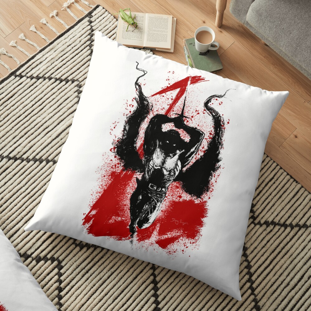Zorro Leap Splash Floor Pillow