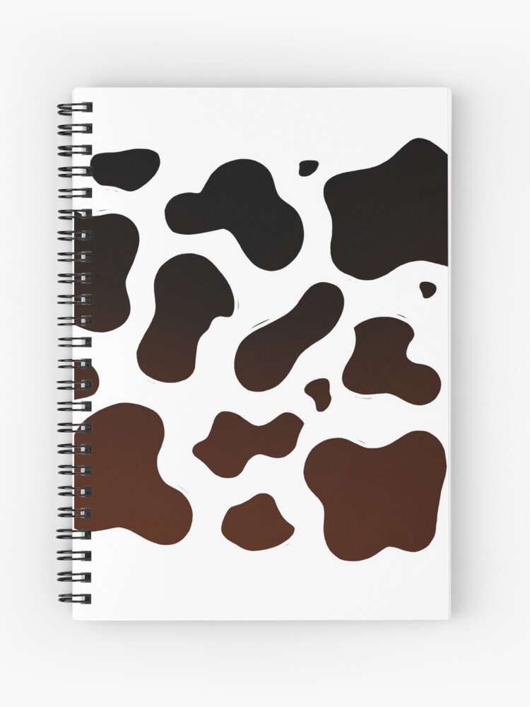 Cute Cow Pattern Black and White Spiral Notebook for Sale by trajeado14