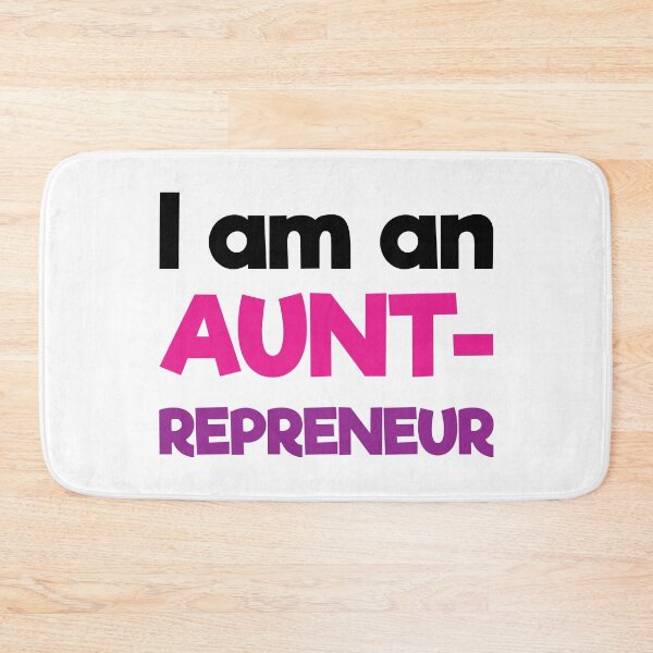 Item preview, I am an Auntrepreneur | Black Pink Purple | White designed and sold by Wintre2.