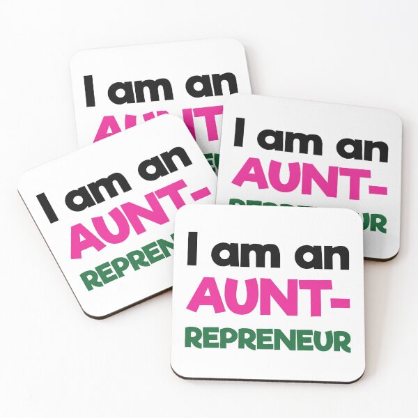 Item preview, I am an Auntrepreneur | Black Pink Green | White designed and sold by Wintre2.