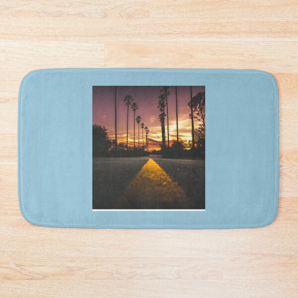 Item preview, Long street sunset with palm trees Sleeveless Top designed and sold by Lulubnabise.