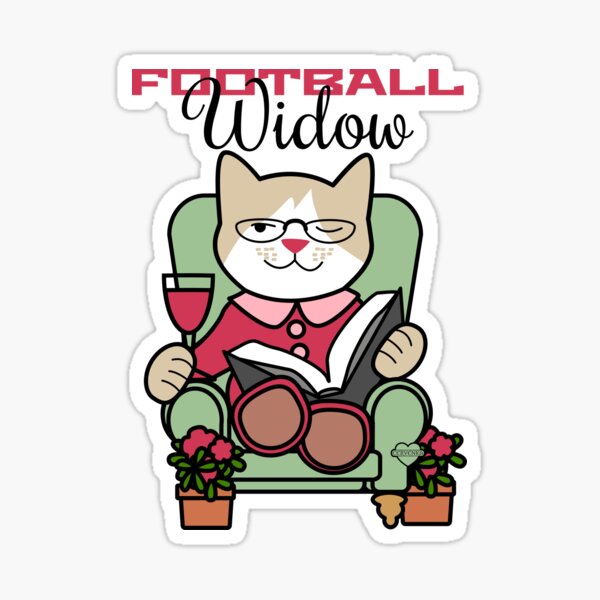 Football Widow Sticker