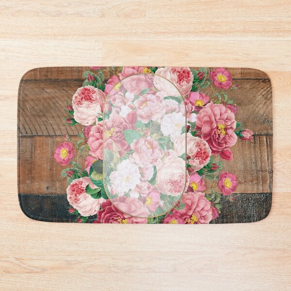 Item preview, Vintage Chic Botanical Wreath on Wood designed and sold by idovedesign.