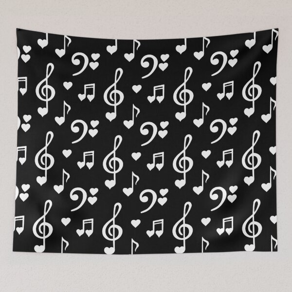 Item preview, Music Pattern (White) designed and sold by murkyswamp.