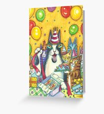 HISS N FITZ CATS ITS YOUR BIRTHDAY! Greeting Card