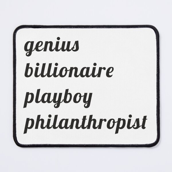 Item preview, genius, billionaire, playboy, philanthropist designed and sold by Theodor Mint.