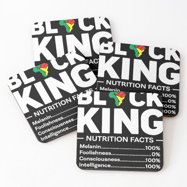Item preview, Black History Month Men Black King Nutritional Facts Boy Dad  designed and sold by AaronWeedo.