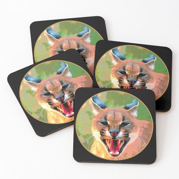 Item preview, Angry cougar portrait designed and sold by Astralia.