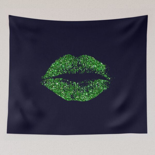 Artikelvorschau, Stilvolle grüne Glitzerlippen entworfen und verkauft von NirVenaArt.